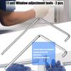 2 шт. Инструмент для регулировки окна Сверхпрочная сталь Стальной регулятор окна 4 мм Изогнутый внутренний шестигранный ключ Прочный