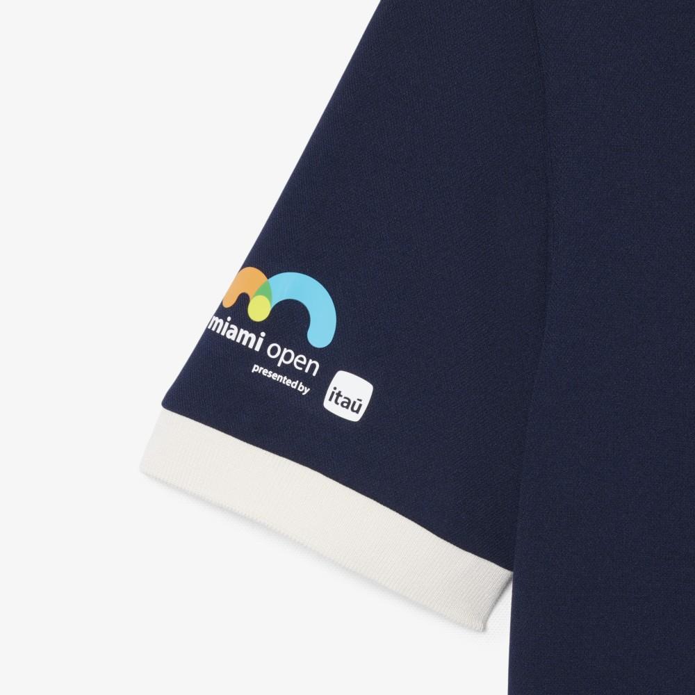 [Lacoste] Men's Miami Open Open Collar Short Sleeve Polo Shirt DH0434-56G166