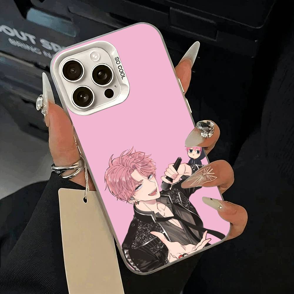 Чехол для телефона F-Fukuhara Tamon Anime Portrait для iPhone 11 12 13 14 15 16 Pro Max Plus белый Серебристый Чехол для телефона
