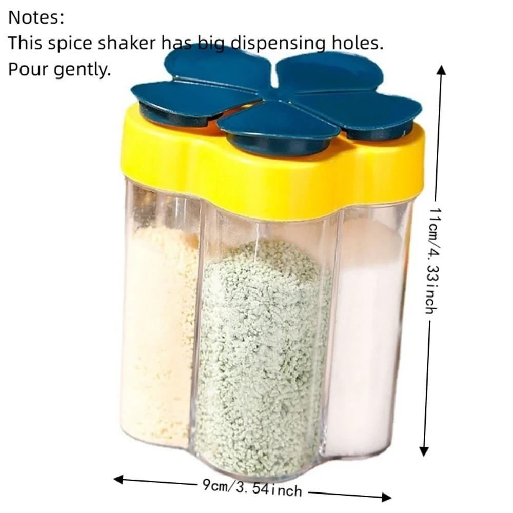 Airtight Cap Salt And Pepper Shaker PP Spice Shaker Jars Portable Condiment Jars For Kitchen