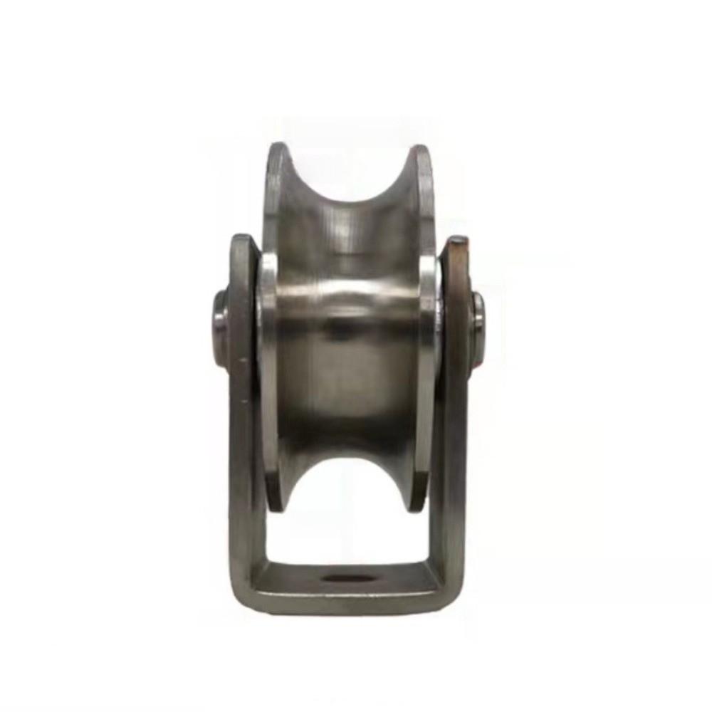 Corrosion Resistant V Sliding Gate Roller Wheel 304 Stainless Steel Pulley  Garage Doors