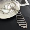 Exaggerated Sexy Necktie Diamond-studded Choker Neckband Long Neckband Short Collarbone Chain