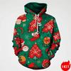 Winter Fashion 3D Printing Christmas Ornament Hoodies For Men Santa Claus Graphic Hooded Hoody Vintage Sweatshirts Mens Pullover