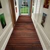 Imitation Wood Grain Printing Corridor Hallway Carpet Home Decor Bedroom Geometry Living Room Area Rug Anti-slip Kitchen Mat