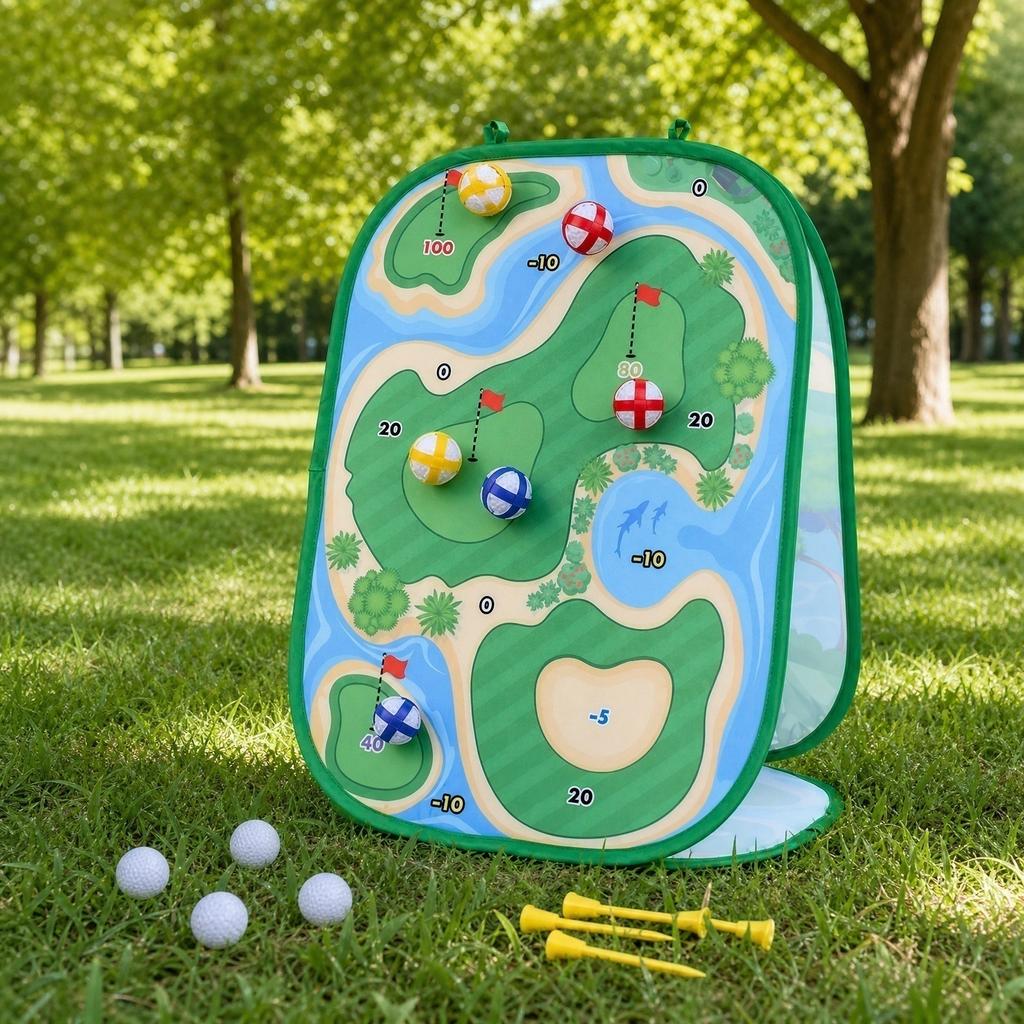 Golf Toy Set Folding Boards for Kids Outdoor Games