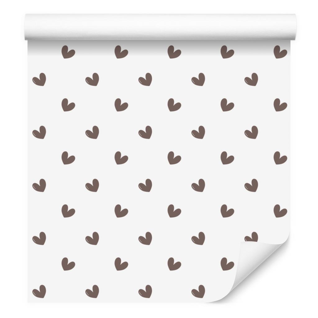 Heart Wallpaper White, Light Gray, Gray and Red 50x1000