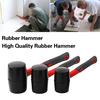 Rubber Mallet Hammer with Non-slip Handle Wear Resistant Shock Absorbing Widely Used Woodworking Camping Hammer