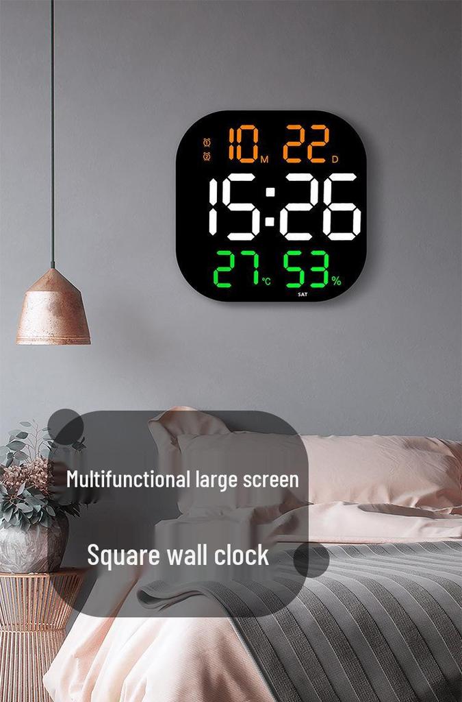 LED Acrylic Decorative Gym Wall Clock with Countdown Timer for Living Room