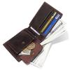Genuine Leather Mens Wallet with Coin Pocket  Mens Leather Wallet with Coin Pocket Compartment