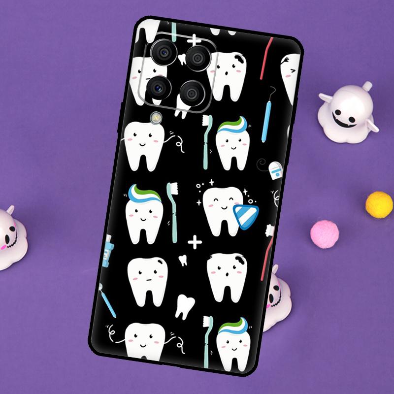 Dentist Dental Teeth Tooth Doctor Cover For Samsung Galaxy M20 M30s M33 M13 M23 M53 M15 M55 M31 M51 M14 M34 M54 M32 M52 Case