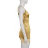 Мини-платье bodycon на тонких бретелях, пэчворк из кружева, европейский и американский стиль