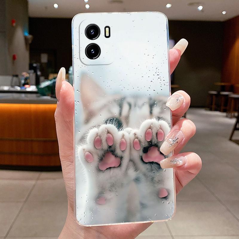Чехол Для Vivo Y15a Y15c Y15s Чехол для телефона V2134 V2147 V2120 V2139 Обложка Эстетичный Роскошный Милый Крутой Мальчики Девочки Прозрачный Корпус