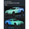 1/32 Scale Nissan GTR Skyline Alloy Car Model Wtih LED Lights and Sound Effects, Perfect Toy for Kids, Collectible Racing Car Display