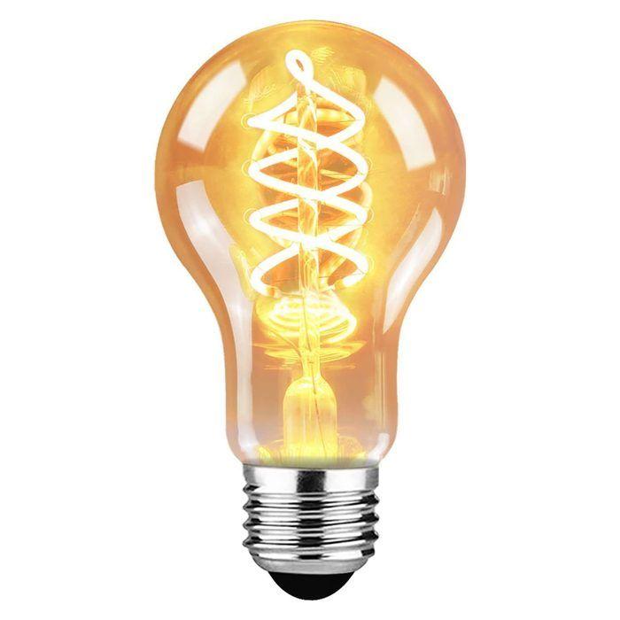 Ampoule LED - NETTLIFE - Edison A60 - E27 - 4 W - Blanc chaud 2200K - Lot de 3