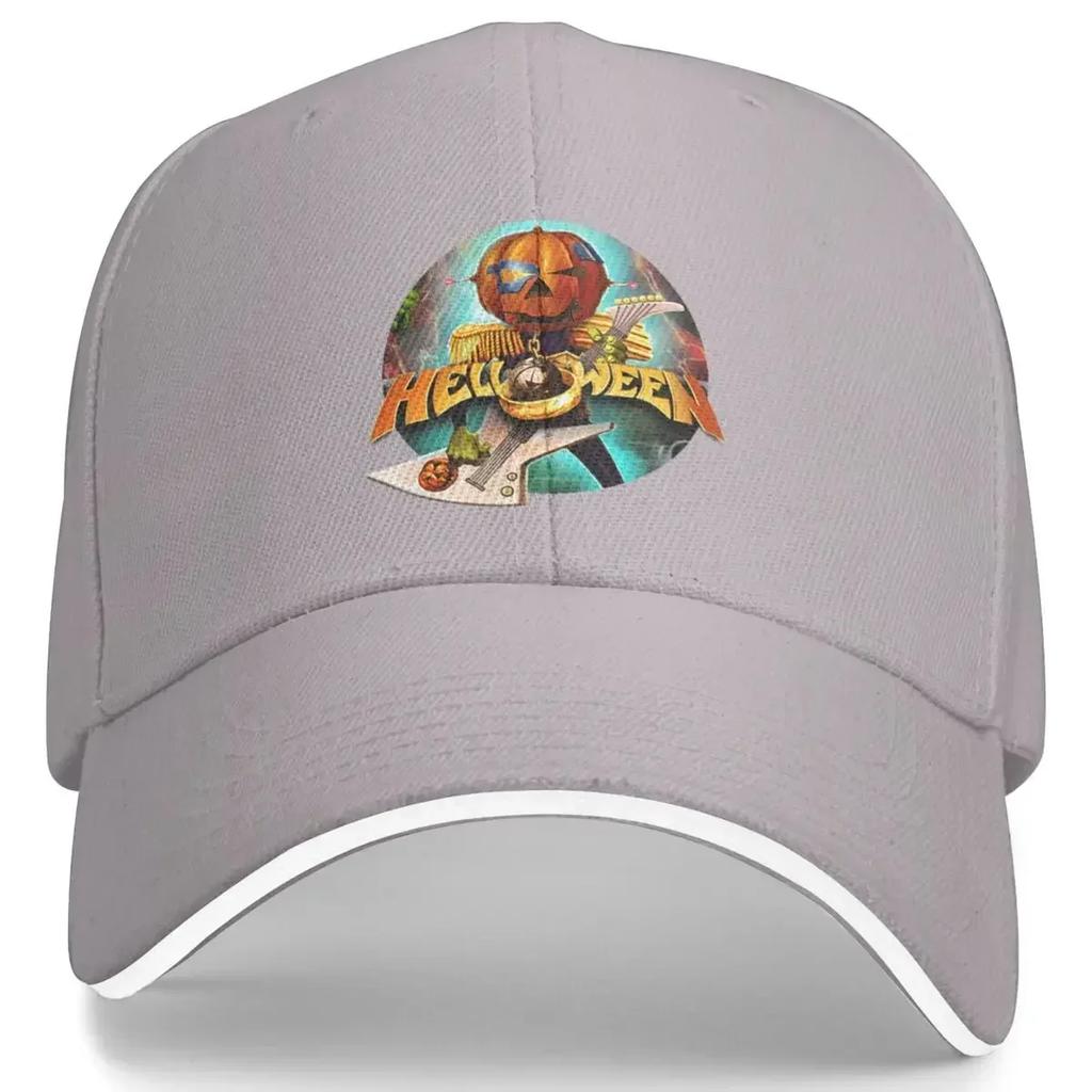 Classic Helloween Rock Band Caps Unisex Women Adjustable Fit Golf Hat Metal Music Trucker Hat for Casual Wear