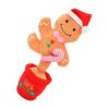 Christmas Dancing Toy Singing Talking Plush Toy with Light Christmas Decoration Gift