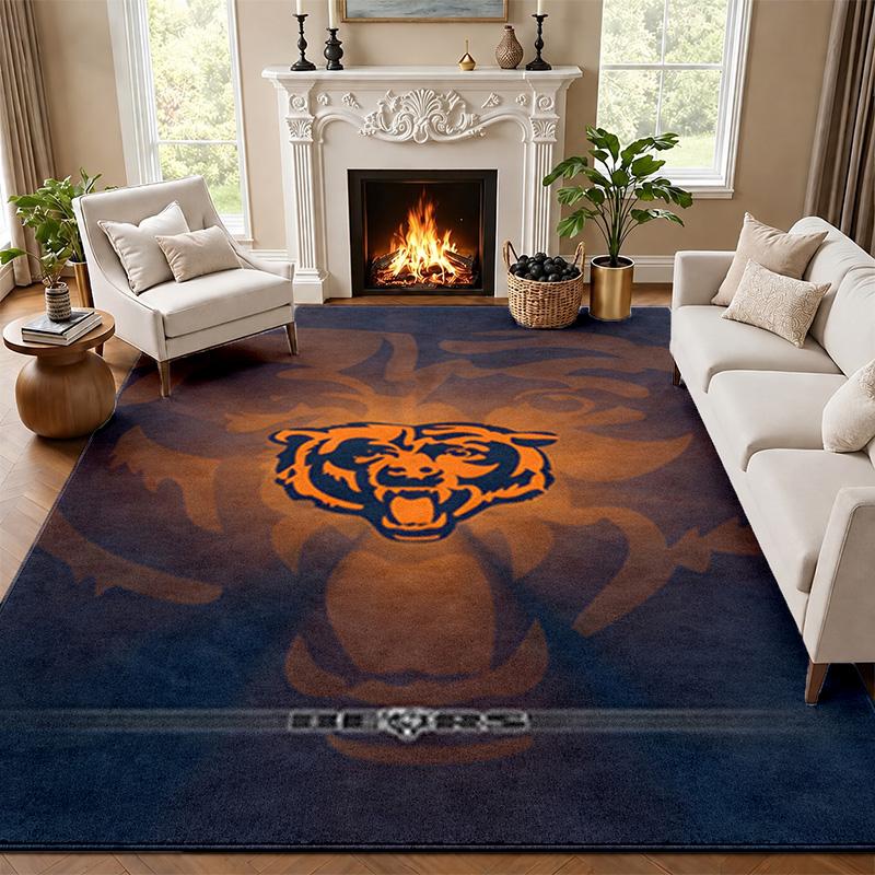 Chicago Bears Carpet Door Mat for Living Room or Bedroom Protective Mat Under Chair Office Decoration Christmas Gift Birthday Present