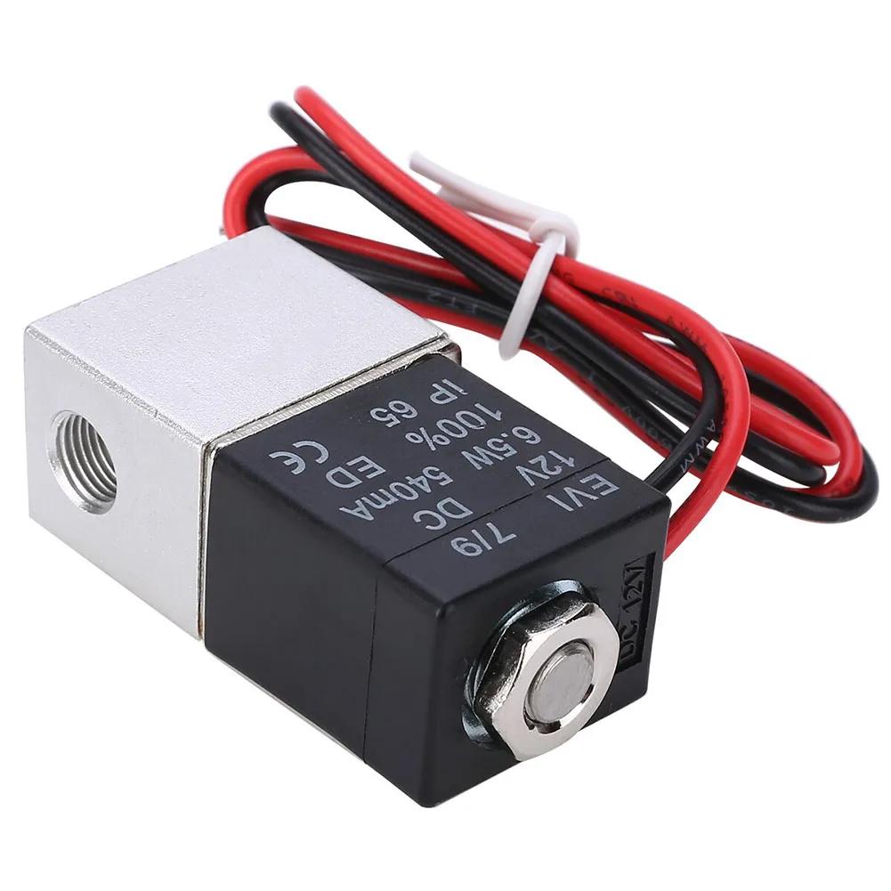 Compressor Valve 1/4" Normally Closed Pneumatic Aluminum Solenoid Valves 12V 24V Voltage For Air