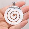 Natural Shell Pendant Round Shape Mother of Pearl Exquisite Charms for Jewelry Making DIY Necklace Earring Accessories Handmade Crafts