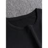 European Size Men'S Casual Crew Neck Short Sleeve T-Shirt - All-Season Comfort, Slight Stretch Knit Fabric, Solid Color Sports Top, Regular Fit