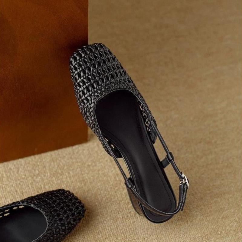 Модная летняя женская обувь с вырезами, женские туфли на высоком каблуке с ремешком на пряжке, квадратный носок, рабочая обувь, неглубокие женские сандалии, трендовые сандалии для женщин