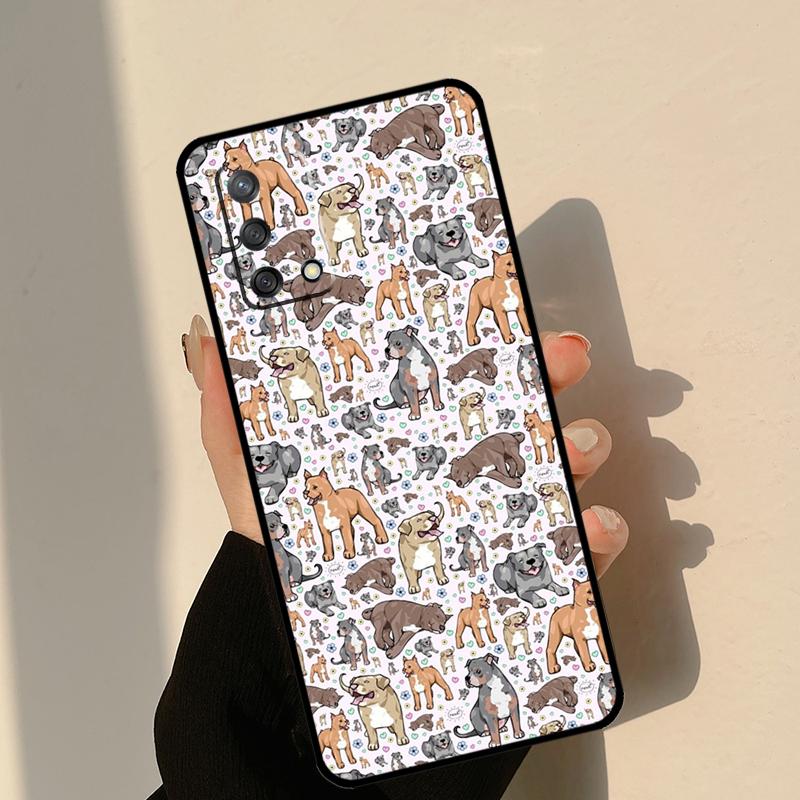 Чехол для собаки Питбуль для Oppo A40 A60 A80 A18 A78 A98 A58 A38 A54 A74 A94 A96 A76 A16 A15 A17 A57 A5 A6 Pro