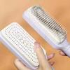 Large Massage Comb One-Key Self Cleaning Hair Brush with Long Handle Anti-static Scalp Massage Hair Comb Women Hairdressing Retractable Comb