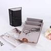Portable Glasses Organizer 3/4/5/6 Multi-slot Eyeglasses Storage Display Travel Folding Sunglasses PU Leather Case