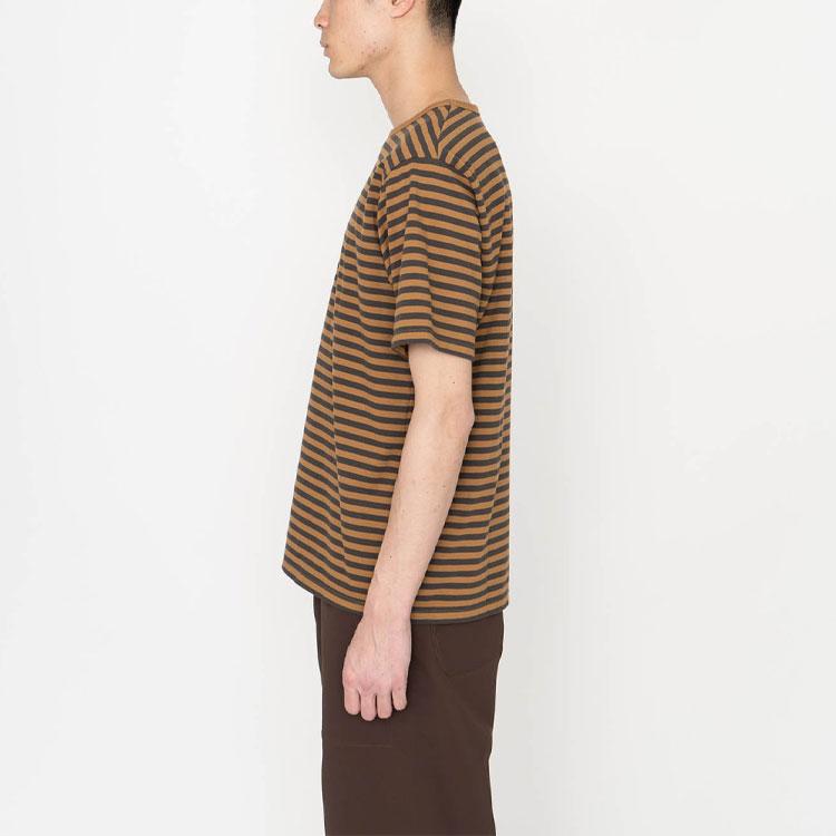 Nanamica Coolmax striped short-sleeve T-shirt SUHF011