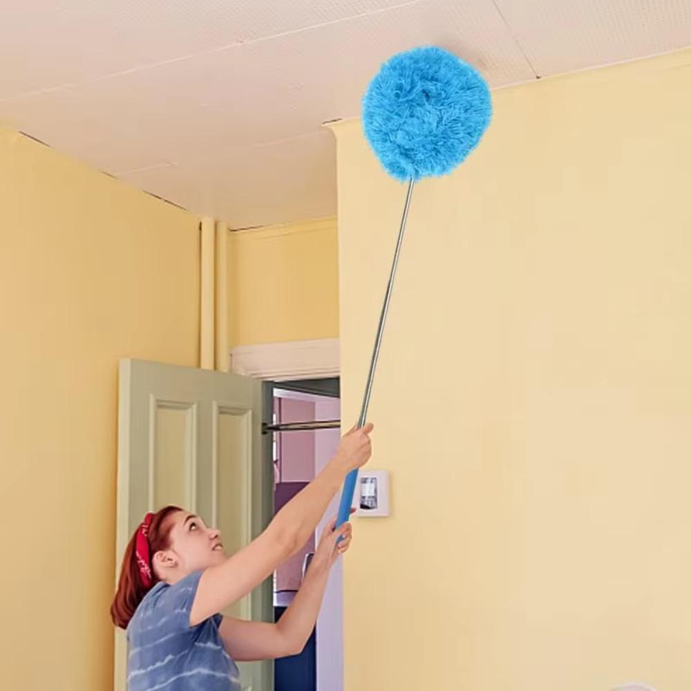 Long Handled Extendable Feather Duster Reusable Cleaner Brush Household Ceiling Fan Duster  Kitchen