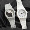 High-Quality Luxury Men's Sketch Quartz Watch, displaying 3D simplified business-style design with Arabic numerals