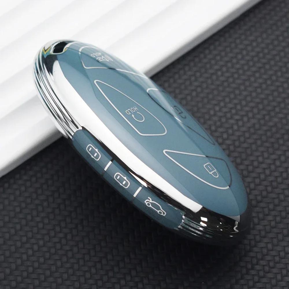 Smart Remote Key Shell Fob TPU Car Key Case for Hyundai 5/7 Buttons Grandeur GN7 KONA Ev 2023 Lonic 6 Auto Cover Accessories