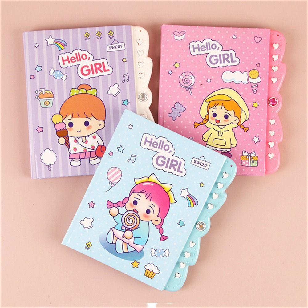 Creative with Lock Student Cartoon Animals Password Notebook Notepad Password Diary Small Notebook