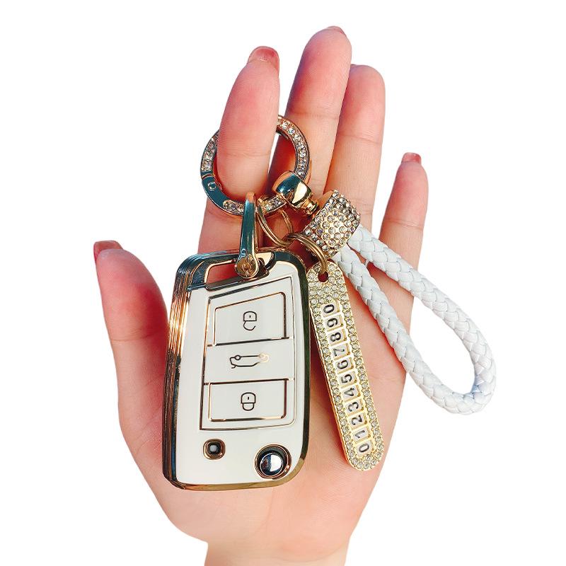 Volkswagen Key Case for Sagitar, Bora, Golf, T-Roc, Tiguan L, Passat, Lavida, Lamando