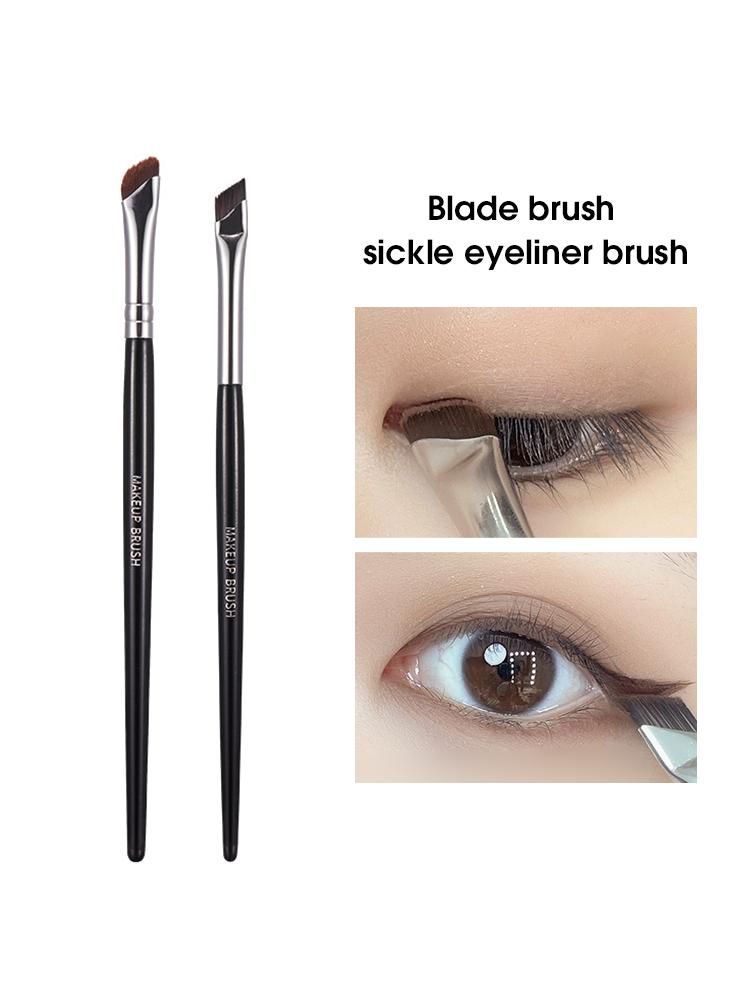 Sickle eyeliner brush bevel knife edge makeup brush eyelid down to lying silkworm brush eyebrow brush eye makeup brush