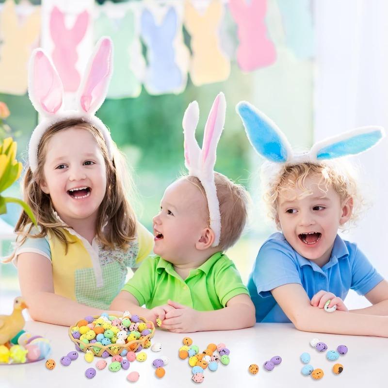 50-500 шт. Пенопластовые точки в виде пасхальных яицРазноцветные птичьи яйца и яйца голубяПраздничный декор для венков, украшение для сада на открытом воздухе и подарки для вечеринок