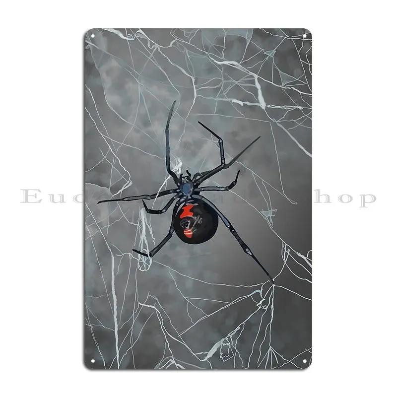 The Original Black Widow Laceylschmidt Metal Plaque Poster Club Bar Wall Decor Create Wall Cave Print Tin Sign Poster