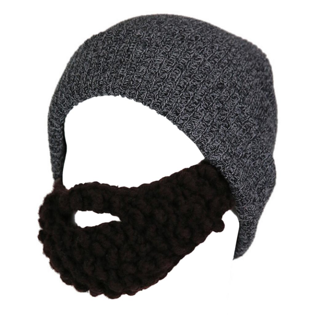Эластичная шапка-борода Зимняя вязаная шапка-балаклава для подростков и мужчин, закрывающая все лицо, маскарадные театральные принадлежности