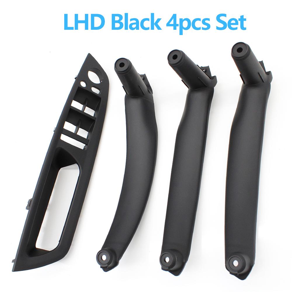 4pcs Set LHD RHD Interior Door Armrest Pull Handle Cover Trim Replacement For BMW X5 X6 E70 E71 E72
