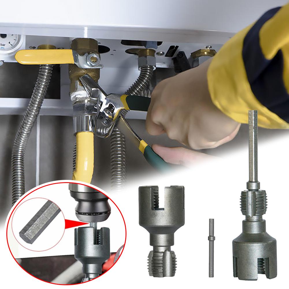 Электрический набор для нарезания резьбы 1/2" и 3/4" универсальная плашка для труб PPR, PE, ПВХ