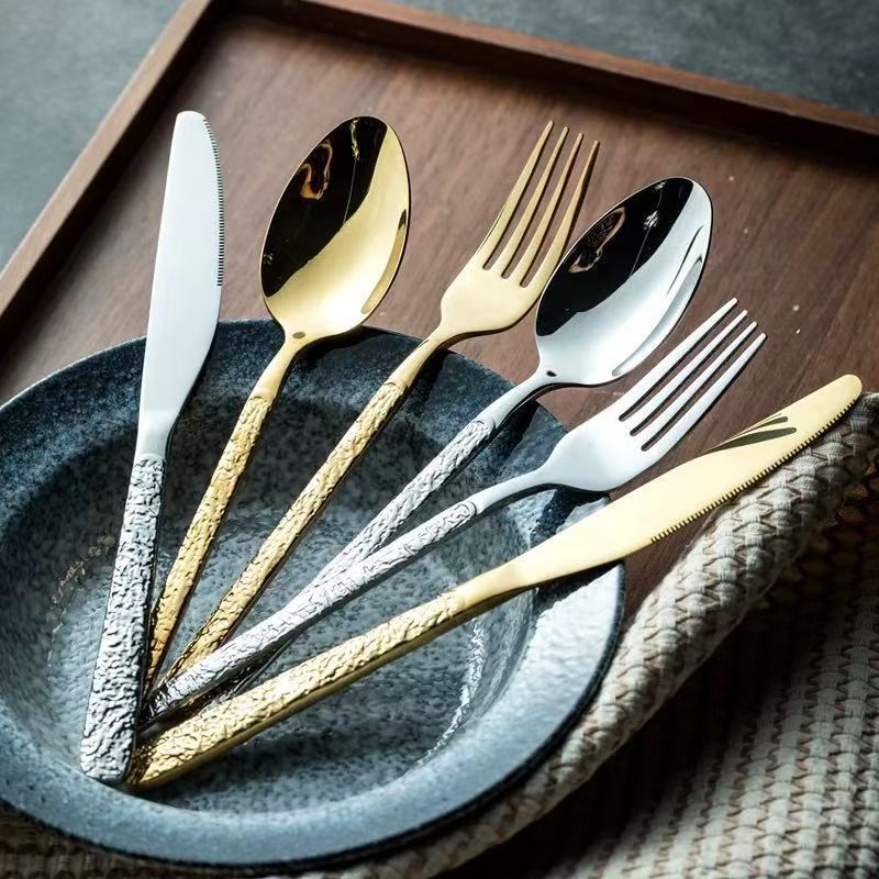 Набор из 7 столовых приборов, нержавеющая сталь, нож, вилка, ложка, столовые приборы, набор столовых приборов, праздничная кухонная посуда, подарочный набор столовых приборов