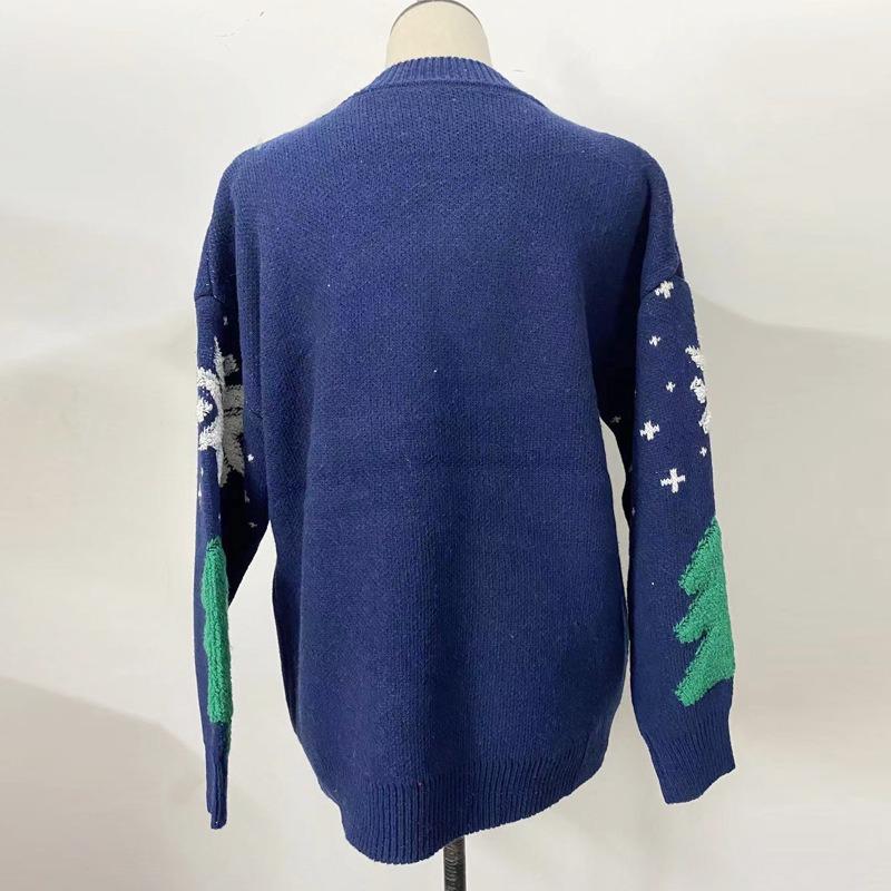 Женские модные повседневные свитера с длинным рукавом и круглым вырезом на осень-зиму