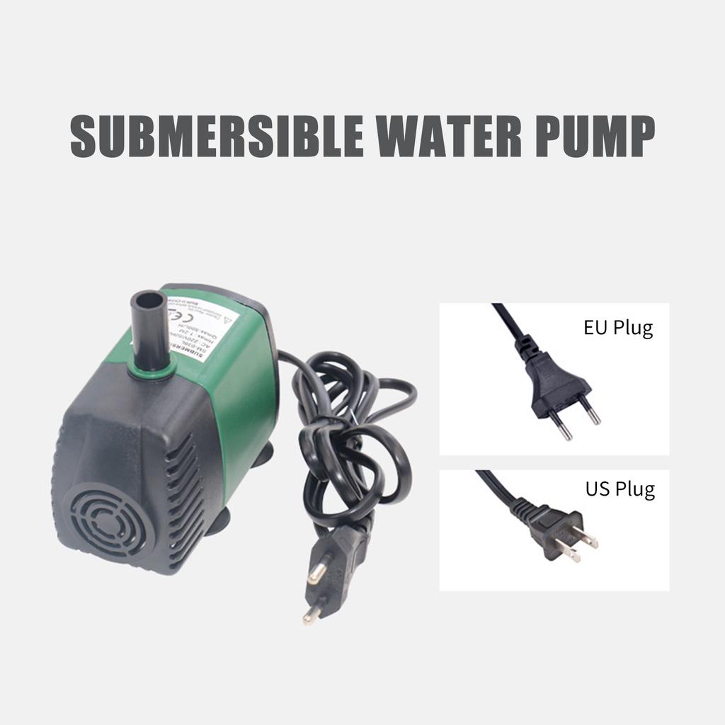 7W 600L/H Submersible Water Pump Mini Fountain Pump Ultra Quiet Water Pump for Aquarium Fish Tank