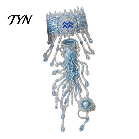 Jewelry Craft Supplies DIY Beaded Hand Bracelet Kit, Animal Bead Weaving Set, Project Chain Crafts Kit for Adults Gifts Lovers