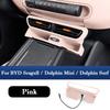 For BYD Seagull Dolphin Mini Surf -2025 Center Console Air Vent Cover Storage Box with USB Plug Organizer Case Accessories