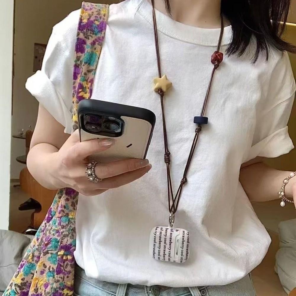 Hand-woven Phone Neck Chain Anti-lost Phone Lanyard Retro Earphone Lanyard