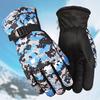 1 Pair Winter Camouflage Cycling Gloves Warm Windproof Waterproof Adjustable Cold Weather Men Women Full Finger Outdoor Motorcycle Snow Skiing Gloves
