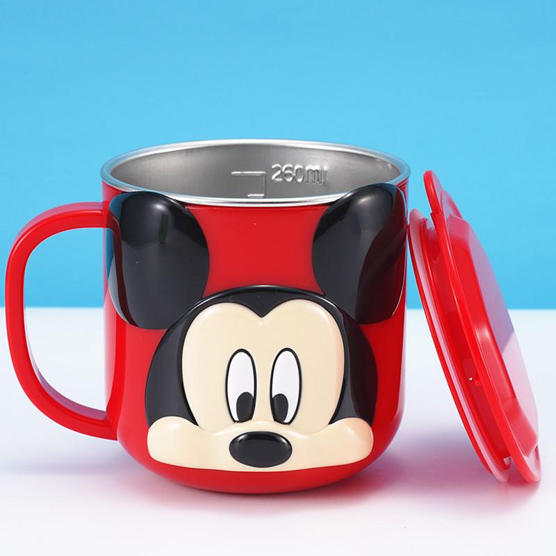 Disney Кружка из нержавеющей стали с внутренним съемным стаканом для воды, термозащитная и герметичная, для молока и кофе, со шкалой, портативная, многоразовая