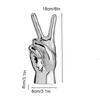 Resin Hand Finger Gesture Figurine Sculpture Decor Abstract Hand Love Gesture Statue Figurines Wedding Home Desktop Decor