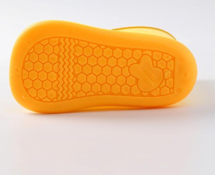 Модные детские резиновые сапоги для мальчиков и девочек, однотонные водонепроницаемые резиновые сапоги, удобные, нескользящие, прочные, для детей на открытом воздухе